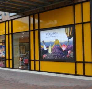 High Resolution InStore Promotional Signs on Store Front Windows