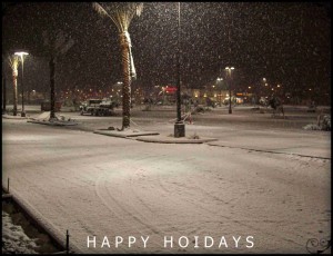 Snow fall in Las Vegas