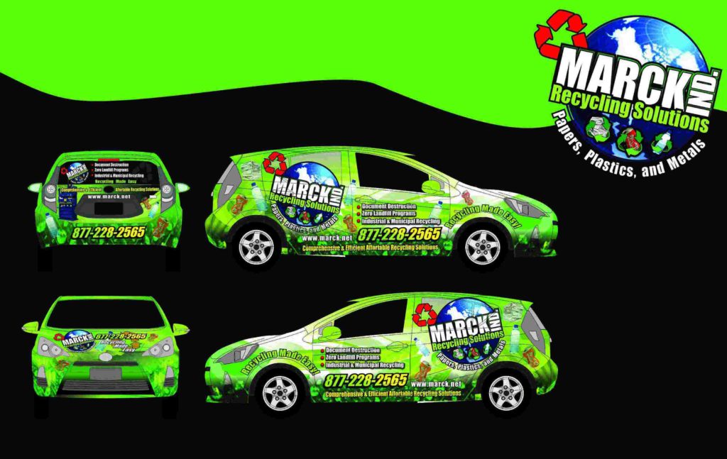 Recycling Company Vehicle Wrap Design